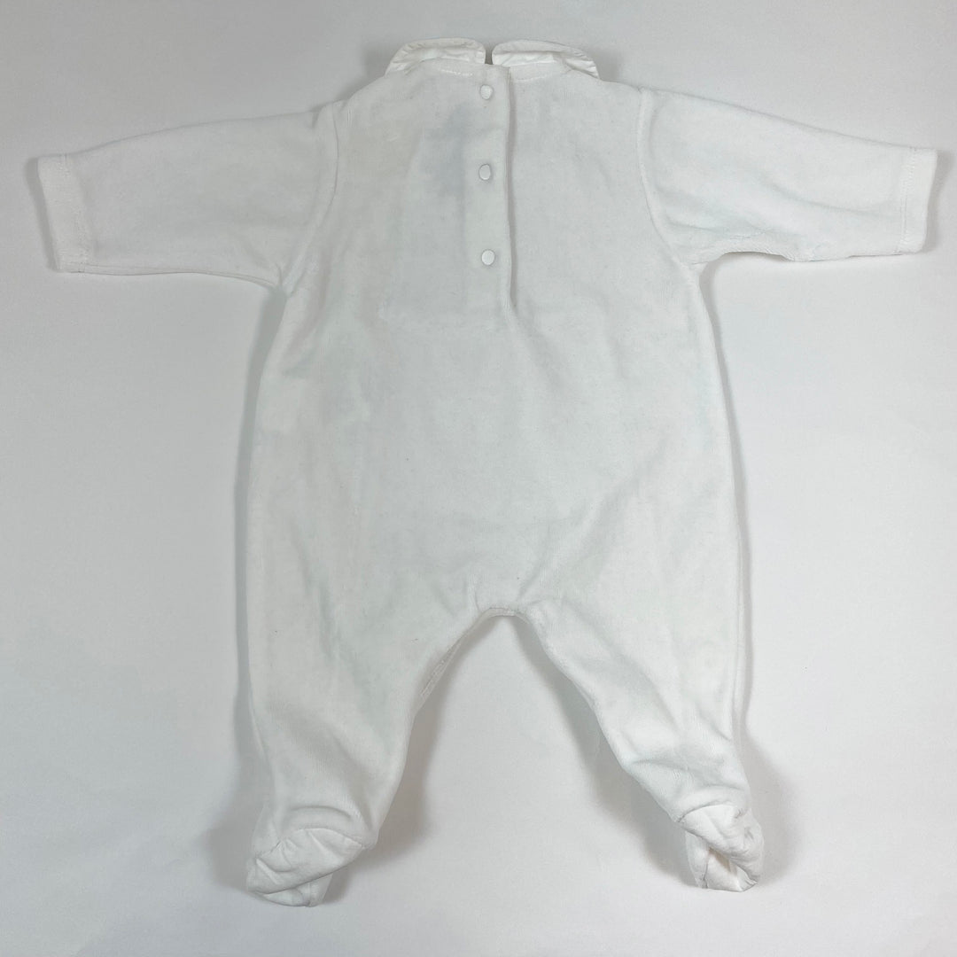 Tartine et Chocolat white smocked collared pyjama 1M 3