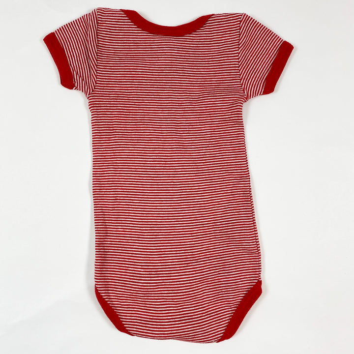 Petit Bateau short-sleeved red stripe body 6M/67 2