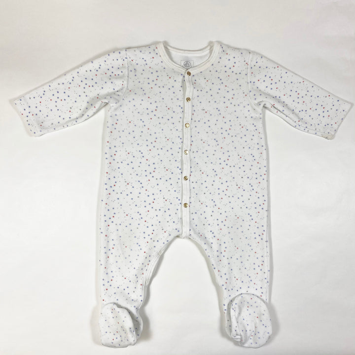 Petit Bateau star print velour pyjama 18M/81 1