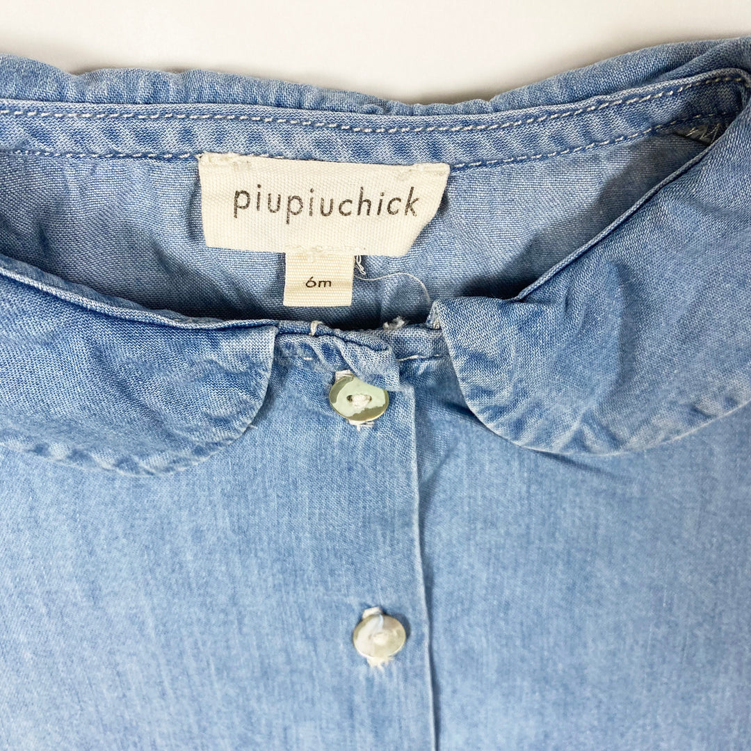 Piupiuchick denim short-sleeved blouse 6M 2