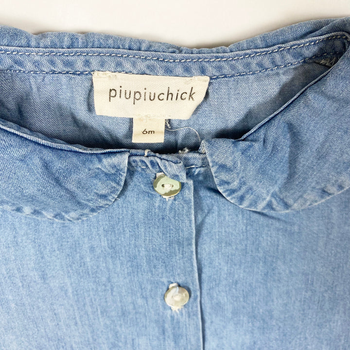 Piupiuchick denim short-sleeved blouse 6M 2