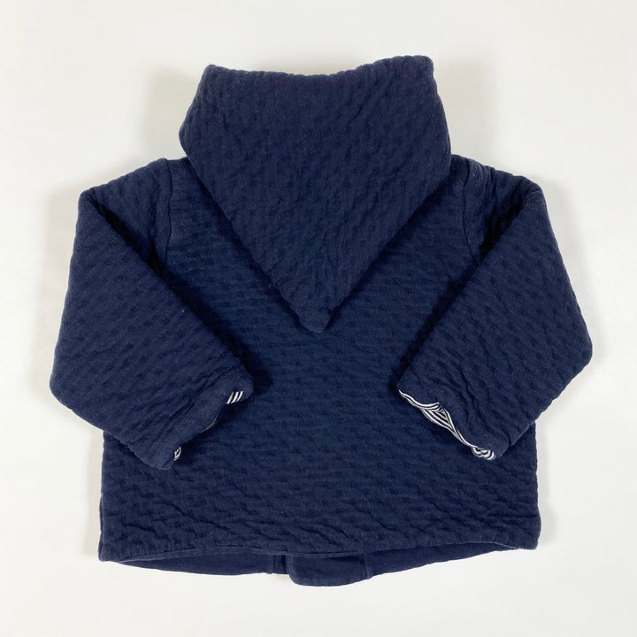 Petit Bateau navy lightly padded spring jacket with hood 18M/81
