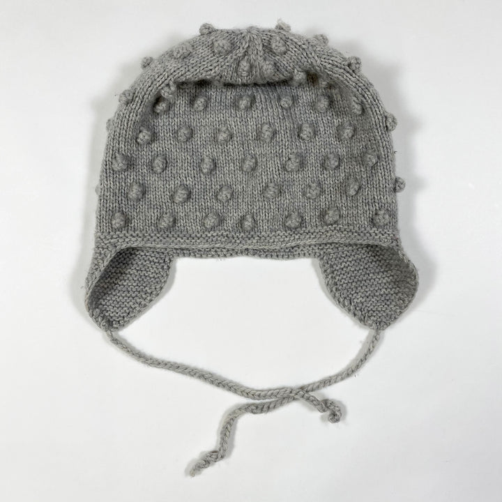 Shirley Bredal grey bubble knit hat 2-3Y