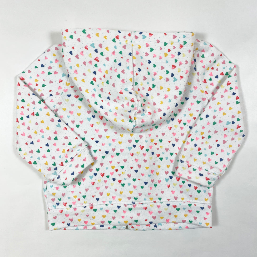 Gap confetti hearts hooded jacket 12-18M/80