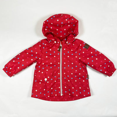 Reima red floral rain jacket 9M/74 1