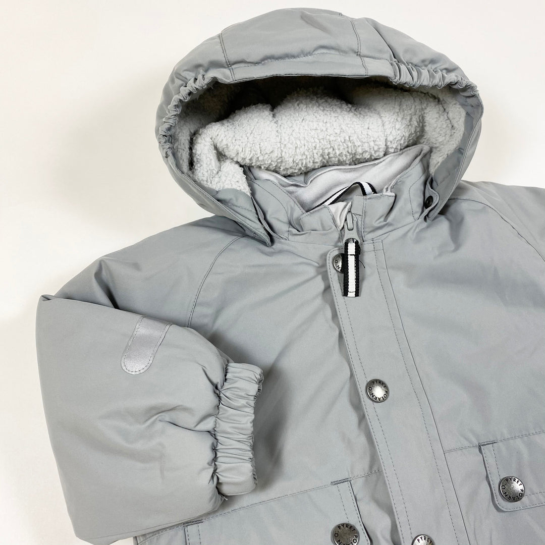 Polarn O. Pyret light green/grey fleece lined winter jacket 9-12M/80