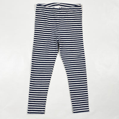 l'Asticot navy stripe leggings 3Y 1