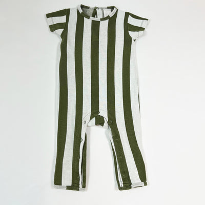 Tinycottons green striped onesie 6-12M 1