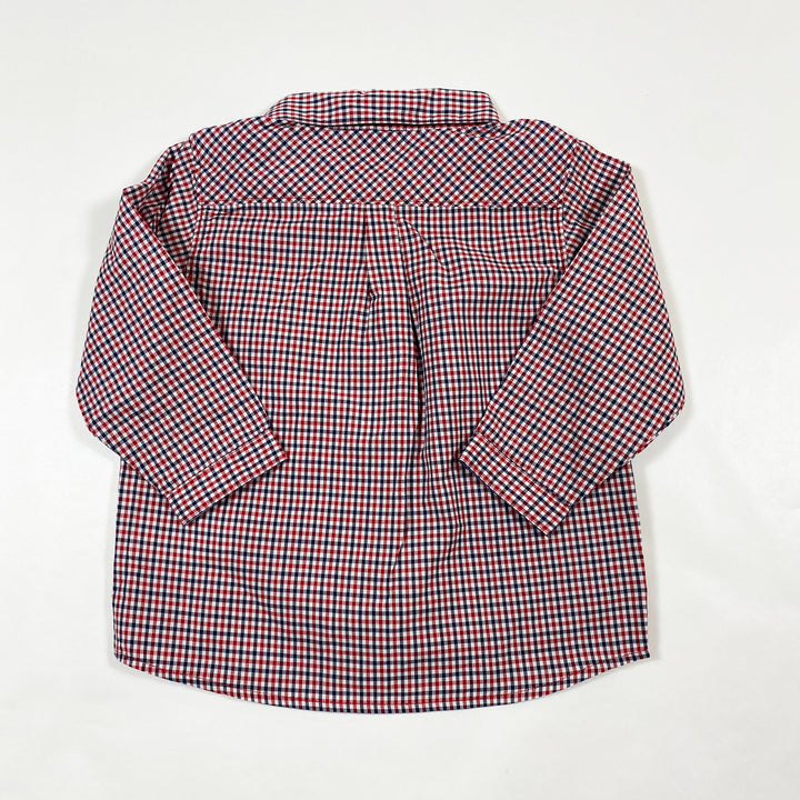 Petit Bateau red checked shirt 18M/81 2