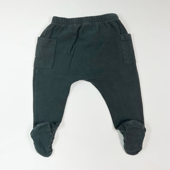 Gray Label charcoal sweatpants with feet 9-12M 2