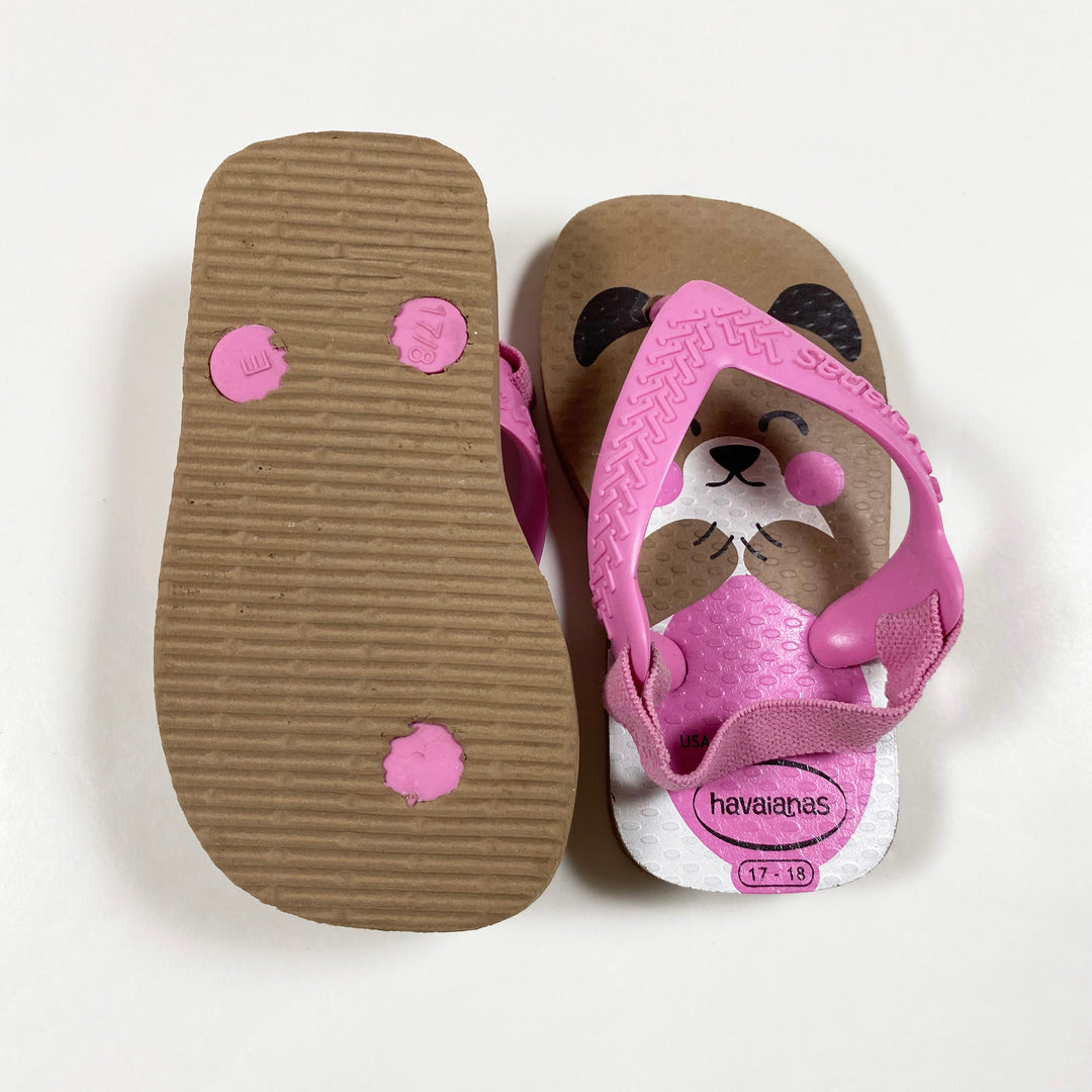 Havaianas teddy bear flip-flops 17-18 2