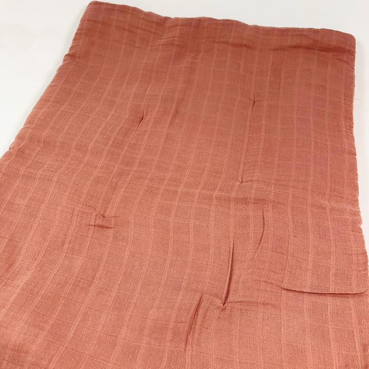 Moumout terracotta muslin blanket 65x98cm 2