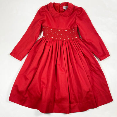 Kidiwi red smocked festive dress Second Season 8Y 1