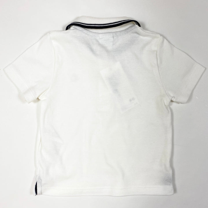 Petit Bateau ecru classic polo shirt 6M/67