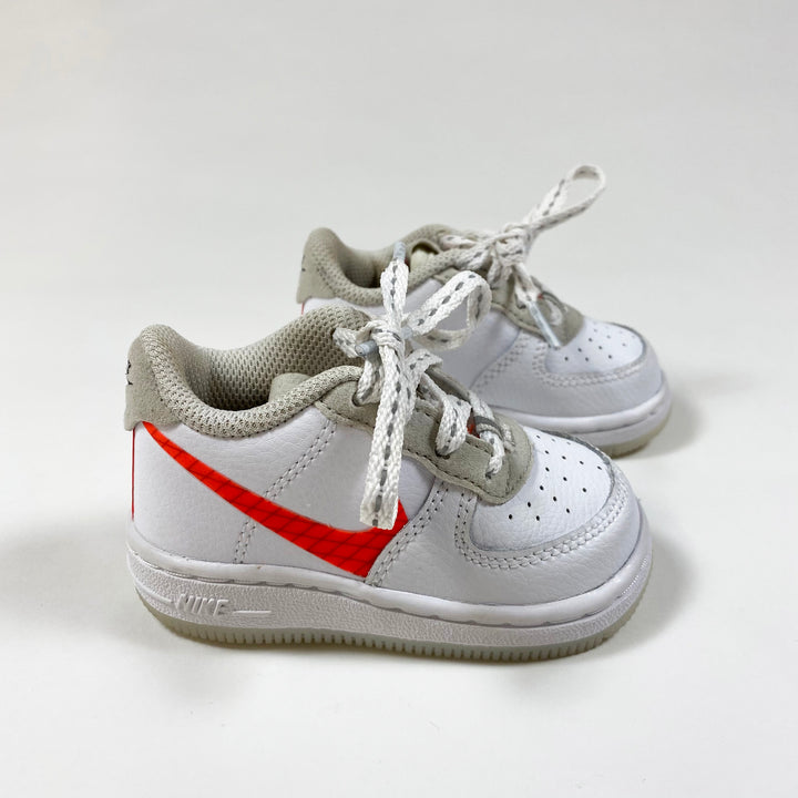 Nike white neon orange nike force 19.5