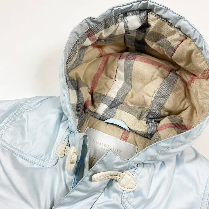 Burberry light blue padded parka 9M/71 2