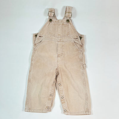 Bonpoint beige cord dungarees 18M 1