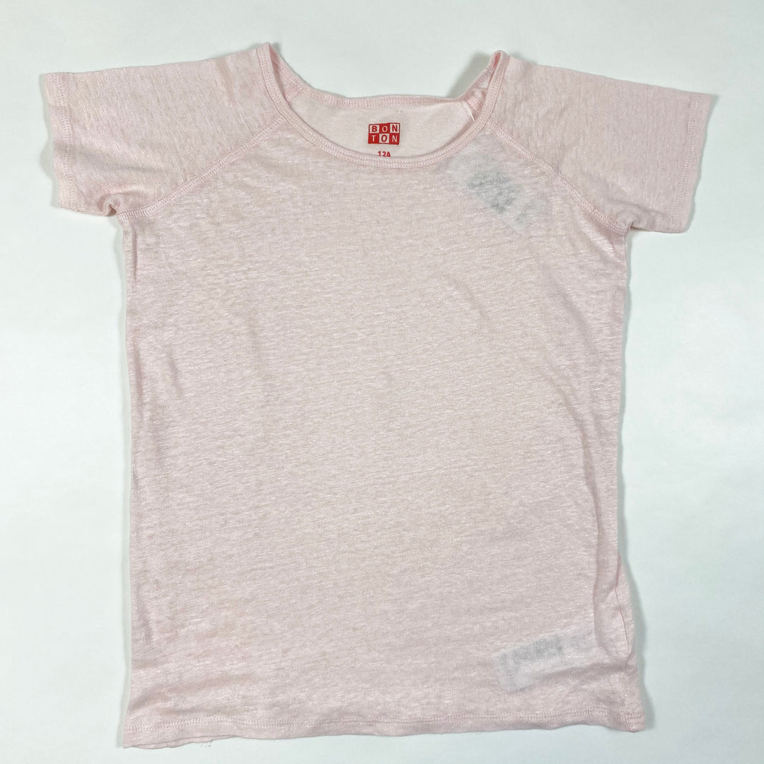 Bonton blassrosa Roselita Leinen-T-Shirt Second Season 12A