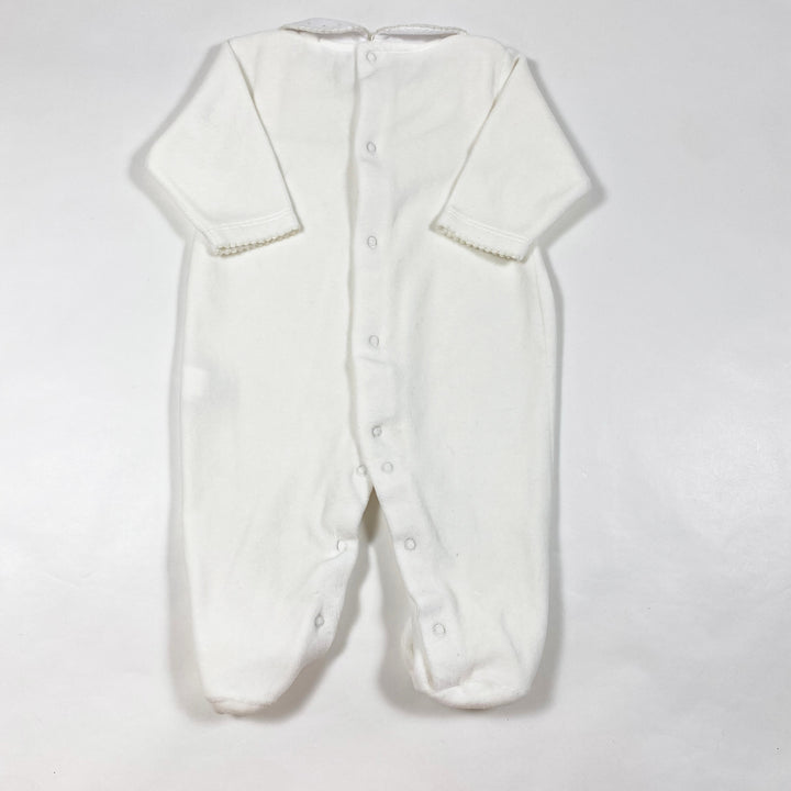 Kissy Kissy off-white velour pyjama 3-6M 2