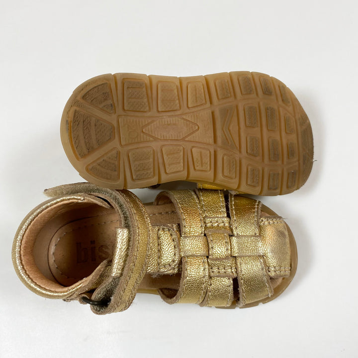 Bisgaard gold sandals 20 3