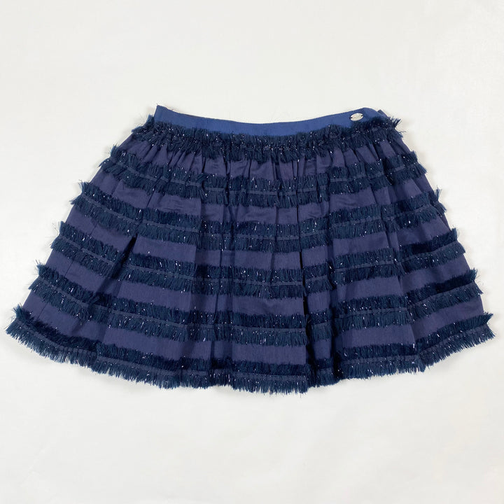 Tartine et Chocolat midnight blue glitter skirt 6Y 1