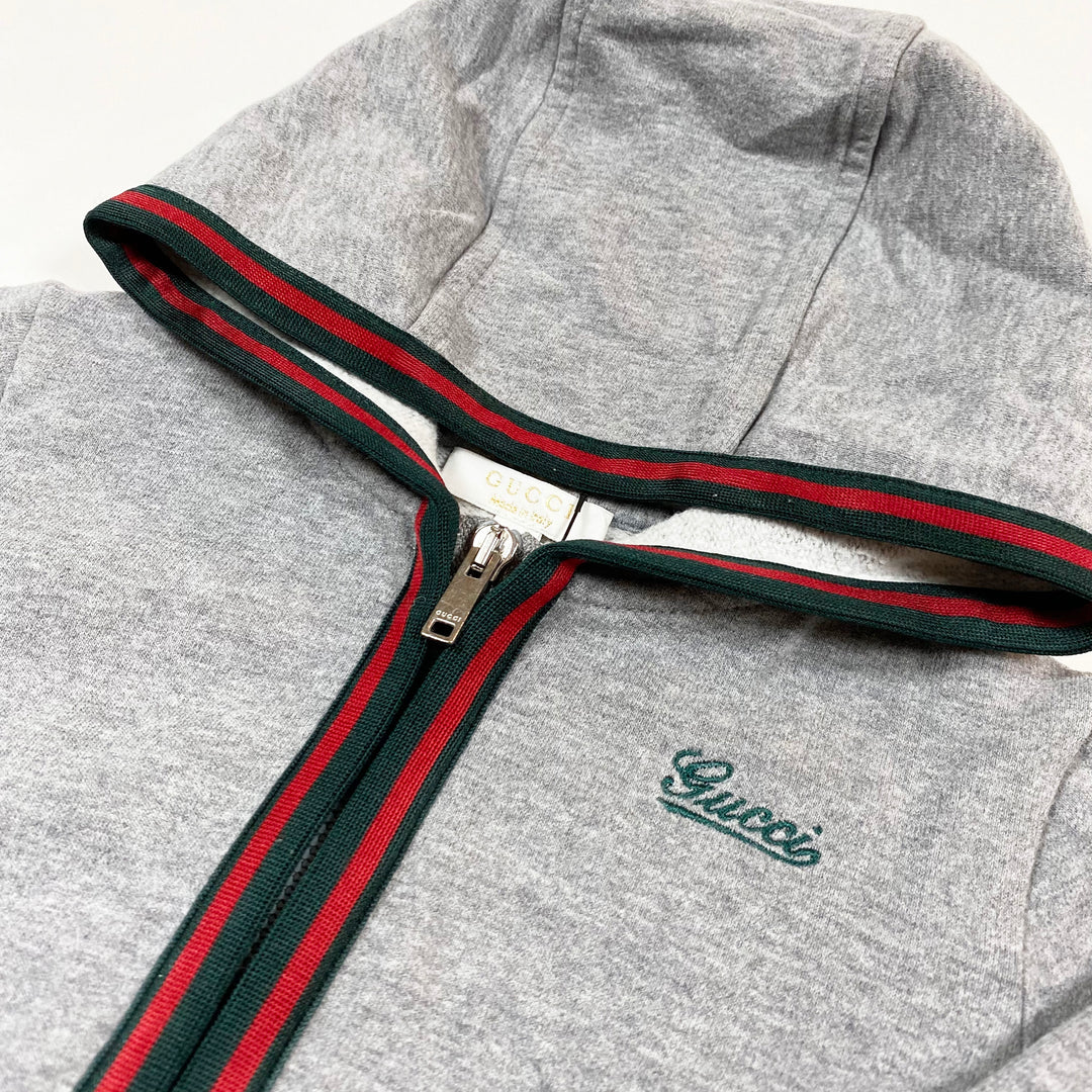 Gucci grey logo zip hoodie 9-12M 2
