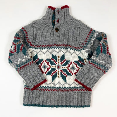 Jacadi grey traditional knit jumper 2A 1