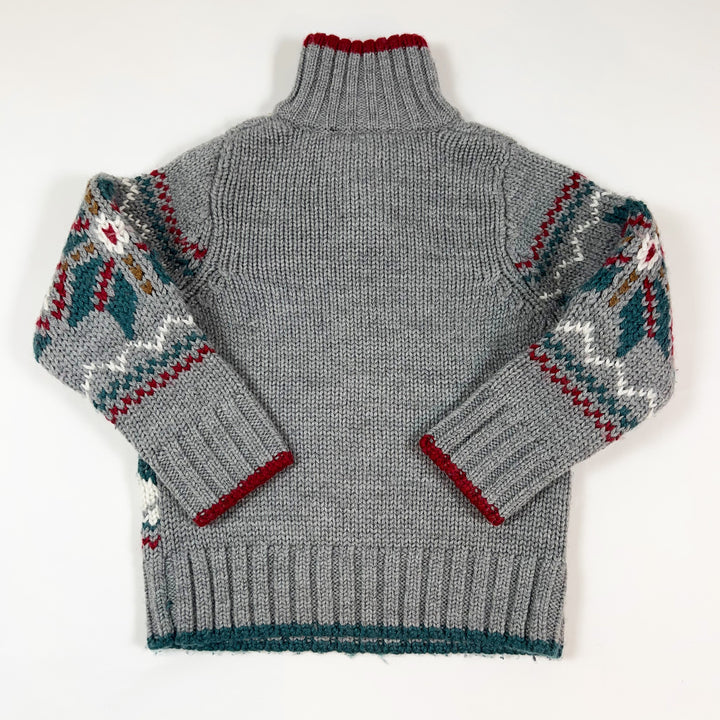 Jacadi grey traditional knit jumper 2A 2