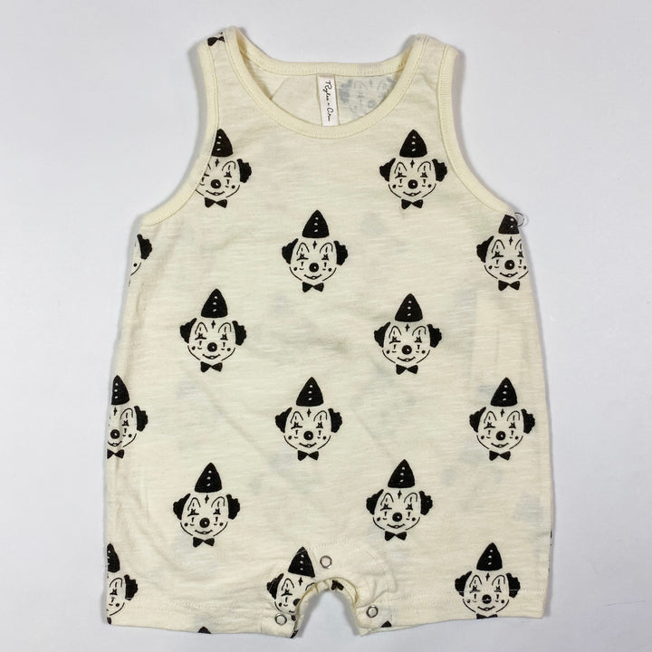 Rylee + Cru off-white clown romper  Second Season 3-6M