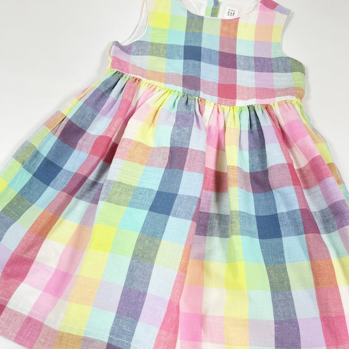 Gap multicolour checked summer dress 5Y 2