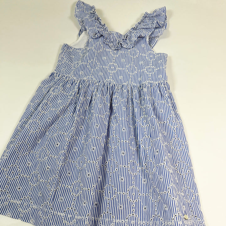 Tartine et Chocolat blue striped embroidered dress 5A 2