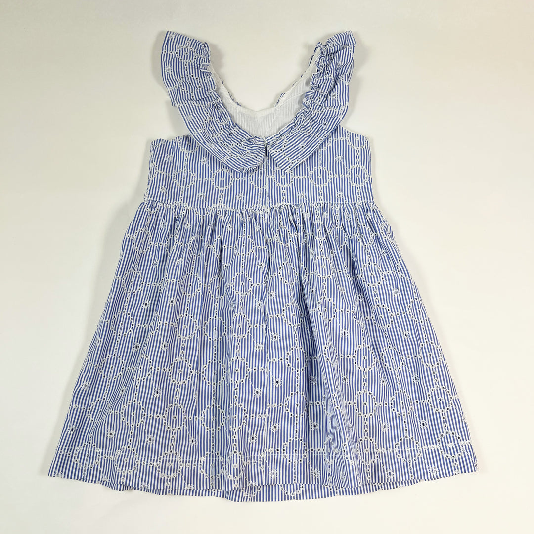 Tartine et Chocolat blue striped embroidered dress 5A 3