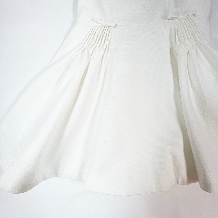 Jacadi white sleeveless festive dress 5A/110cm 3