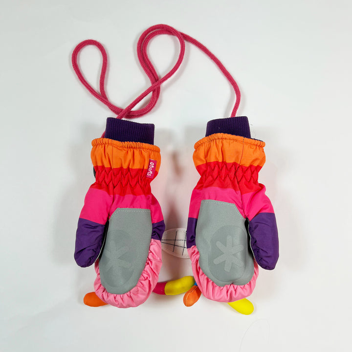 Barts multicolour bee mittens size 3 (4-6Y) 2