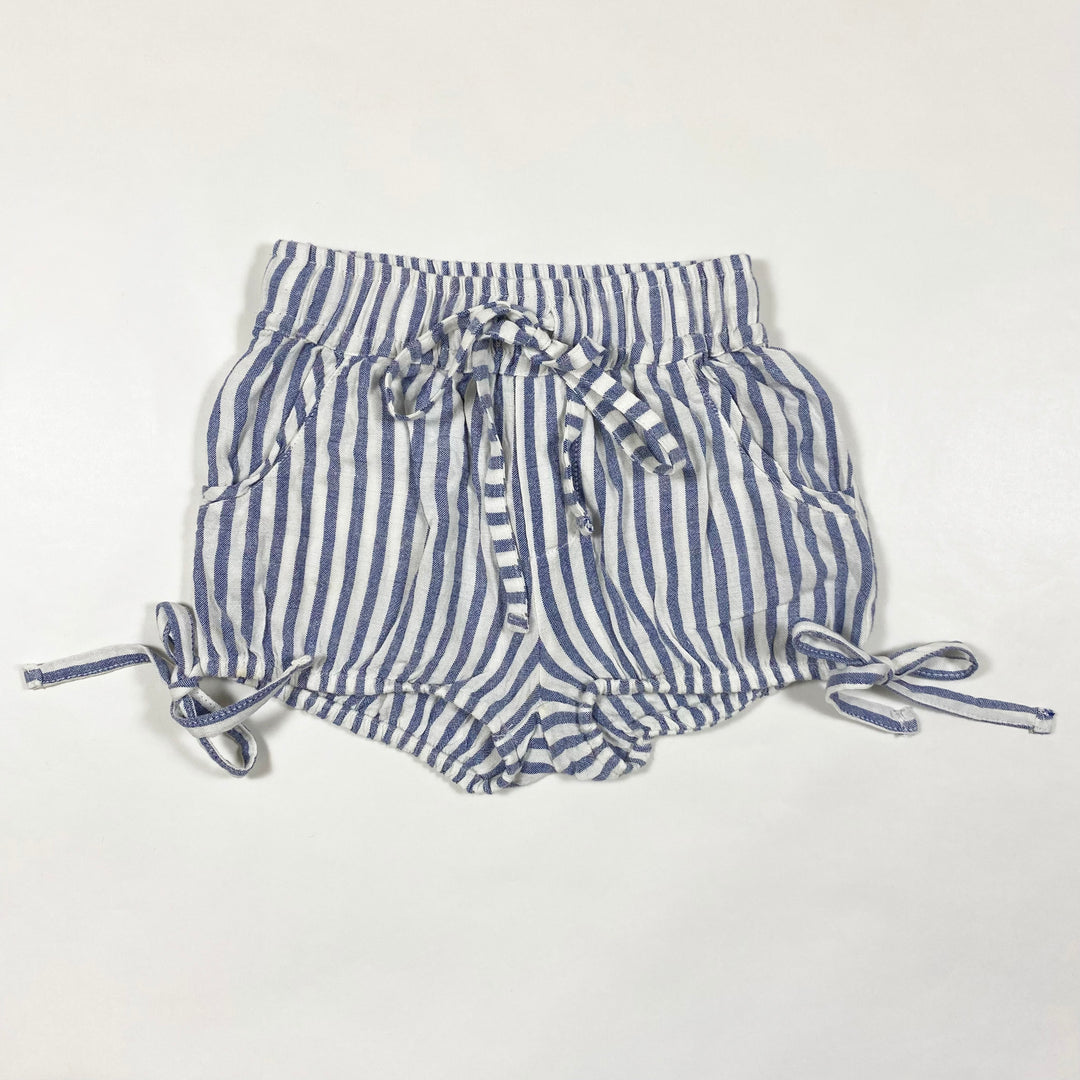 Kids on The Moon blue stripe shorts 2Y 1