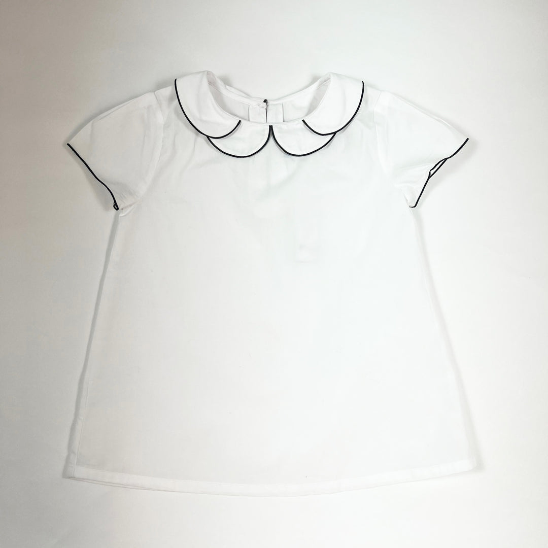 Jacadi white double collar top Second Season 5A/110 1