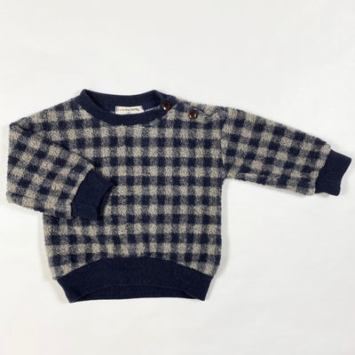 1+ in the family navy check sweater 3M 1