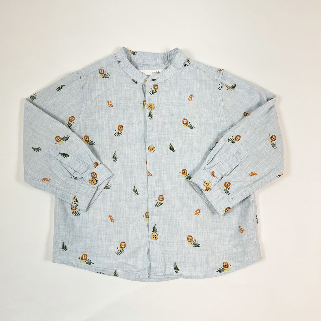 Zara blue lion shirt 3-6M/68 1