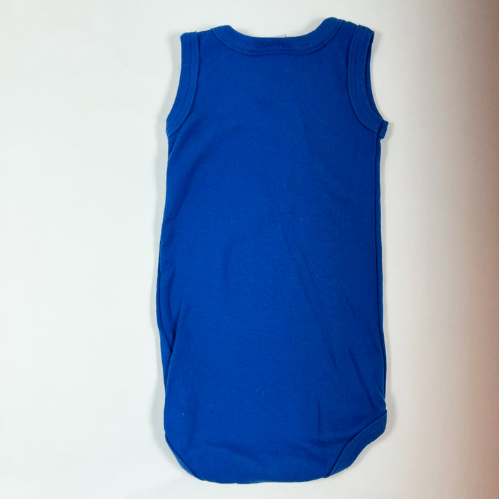 Petit Bateau blue sleeveless body 3M/60 2