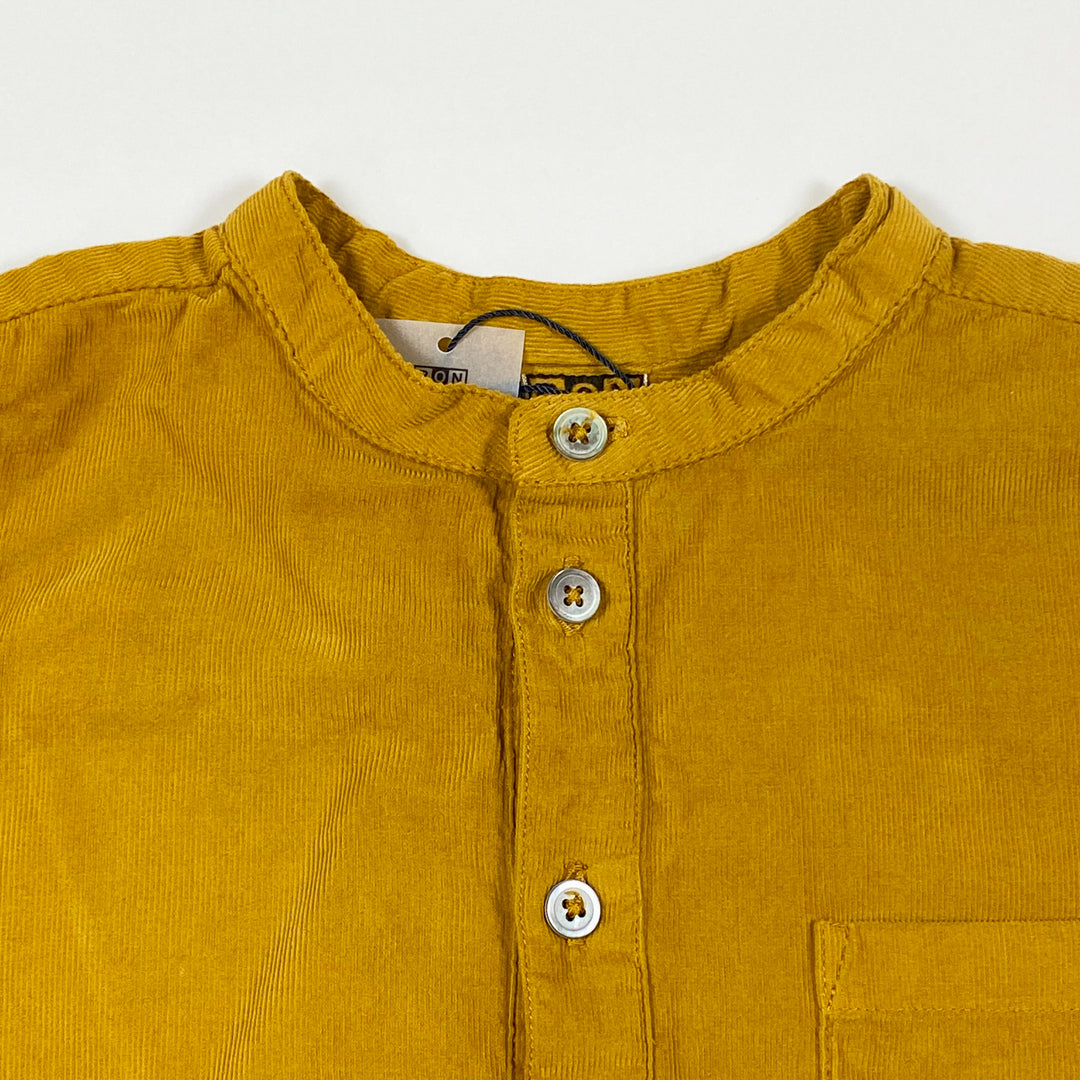 Bonton mustard cord shirt 4Y 2