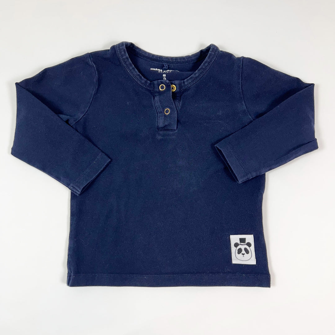 Mini Rodini navy longsleeve 68/74 1