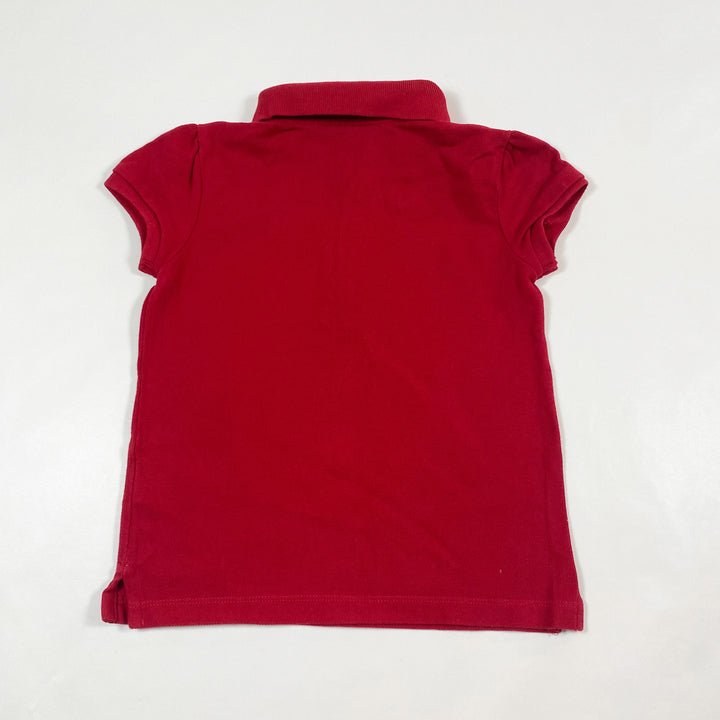 Ralph Lauren red polo shirt with ruffles 6Y 2