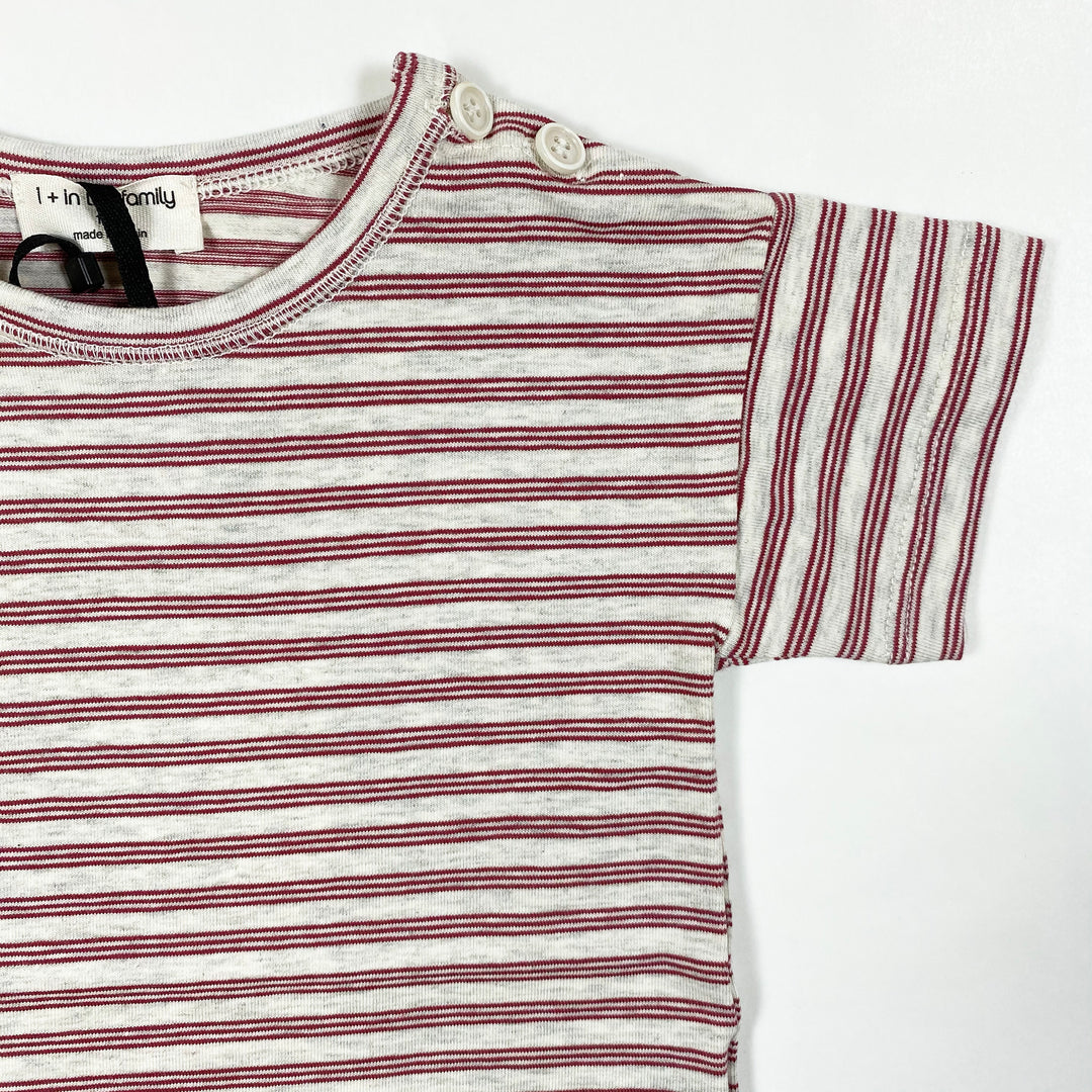 1+ in the Family sete red striped t-shirt Second Season diff. sizes