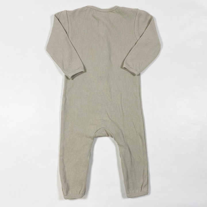 Quincy Mae greige rib jumpsuit 6-12M 3