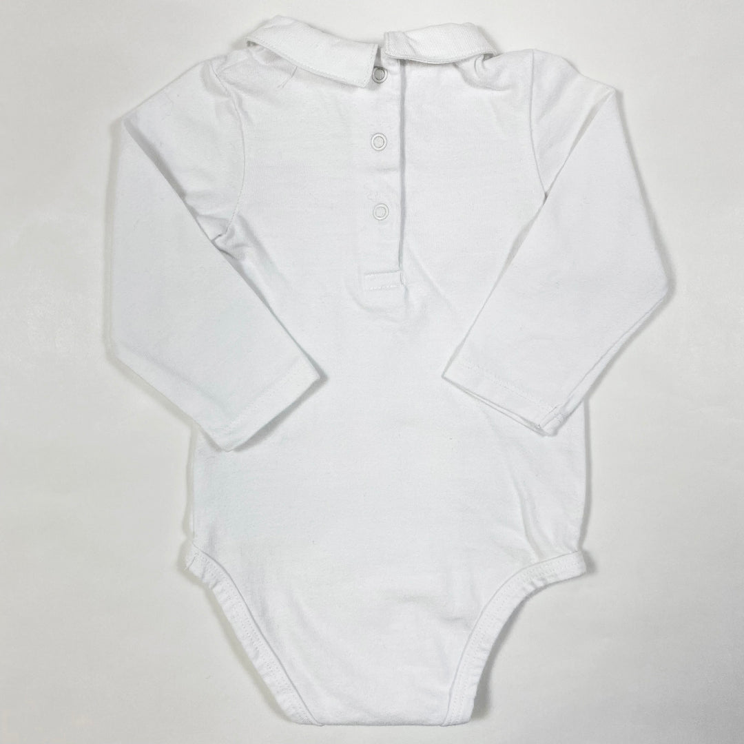 Cyrillus white long-sleeved collared body 6M/67 2