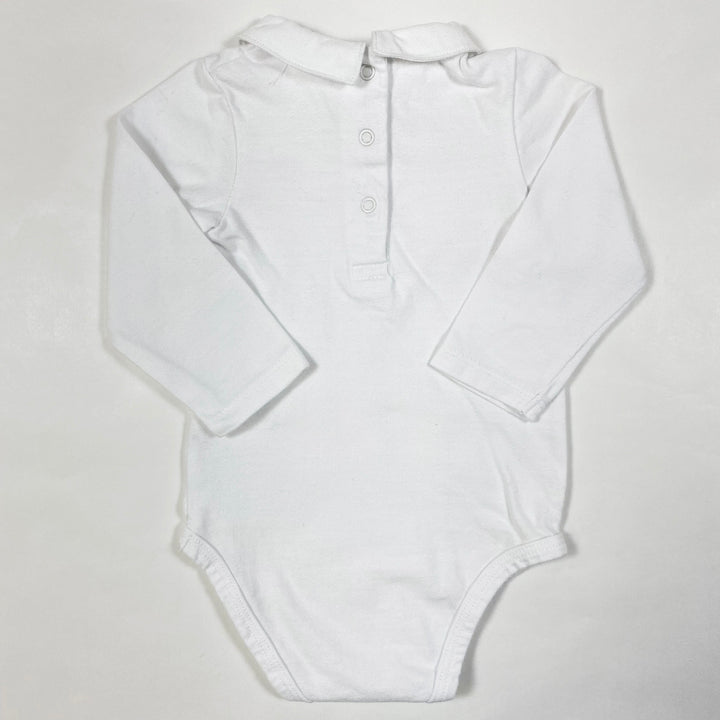Cyrillus white long-sleeved collared body 6M/67 2