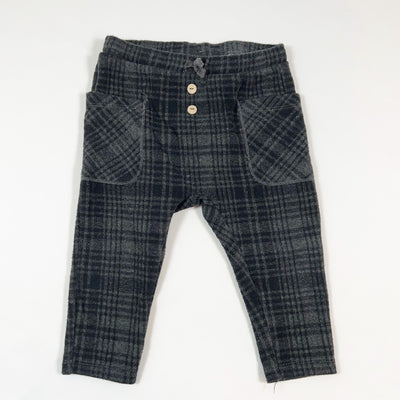 Zara grey checked  flannel pants 12-18M/86 1