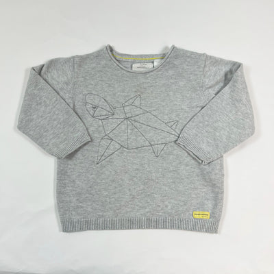 Zara grey turtle knit pullover 12-18M/86 1