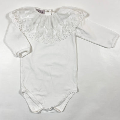 Phi Clothing white body with lace collar 12M 1