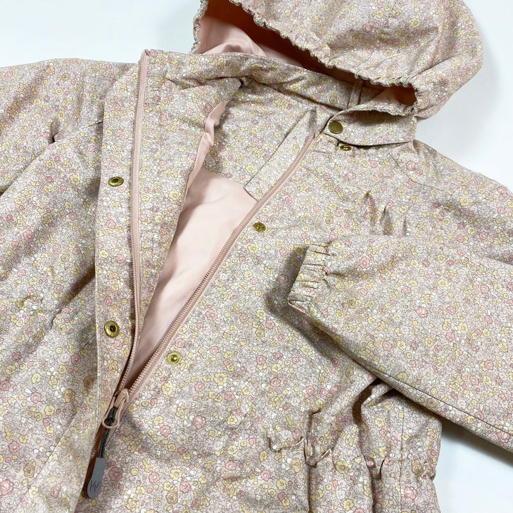 Wheat blush floral rain jacket with hood 7Y/122 2